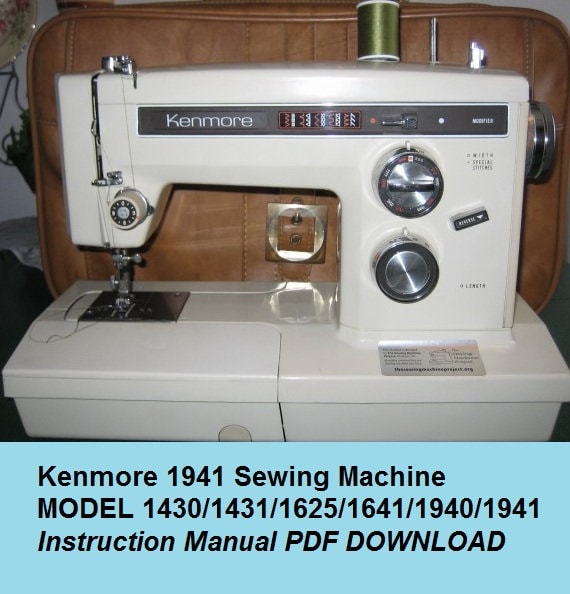 Kenmore 1941 Sewing Machine MODEL Etsy