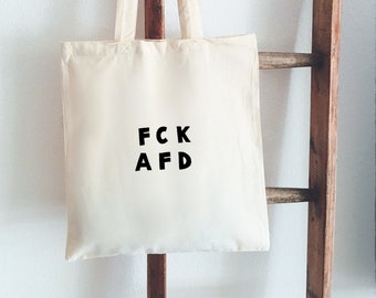 Jutebeutel Handbemalt FCK AFD Beutelfee Baumwolle Tasche Beutel