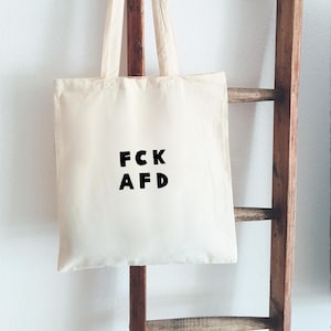 Jutebeutel Handbemalt FCK AFD Beutelfee Baumwolle Tasche Beutel
