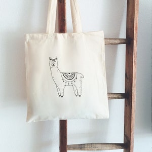 Jutebeutel Handbemalt Alpaka Beutelfee Baumwolle Tasche Beutel