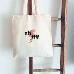 Jutebeutel Handbemalt Girl Power Beutelfee Baumwolle Tasche Beutel