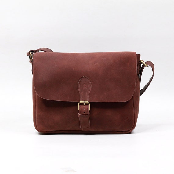 leather postman shoulder bag