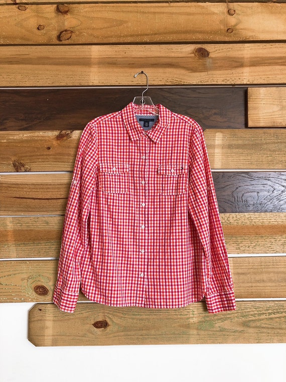 tommy hilfiger women's button down shirts