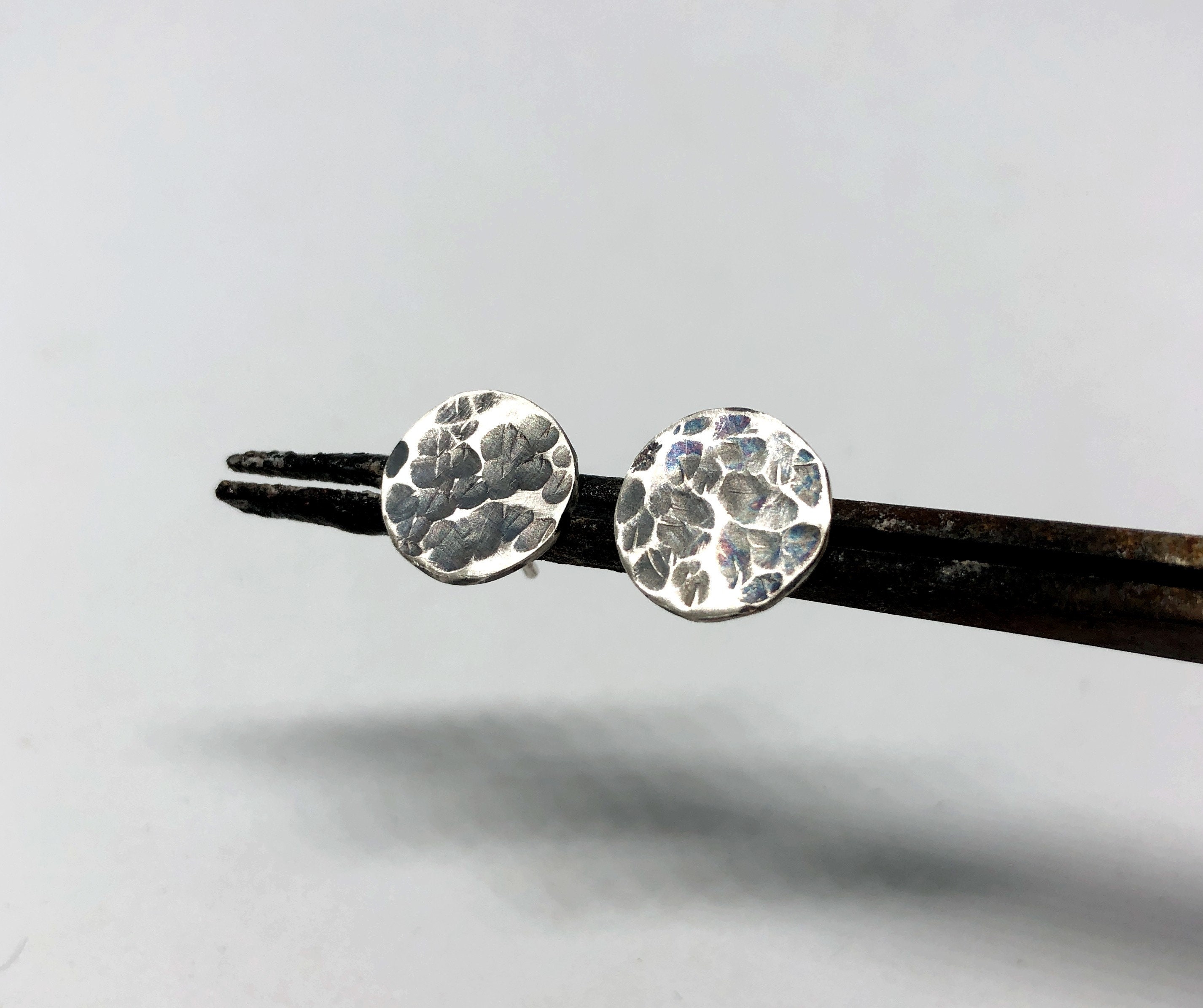 6 Pezzi Di Orecchini A Bottone Rotondi In Acciaio Inossidabile - Foto 10