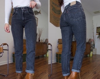 Vintage Levis Strauss 505 Black Wash Denim Jeans