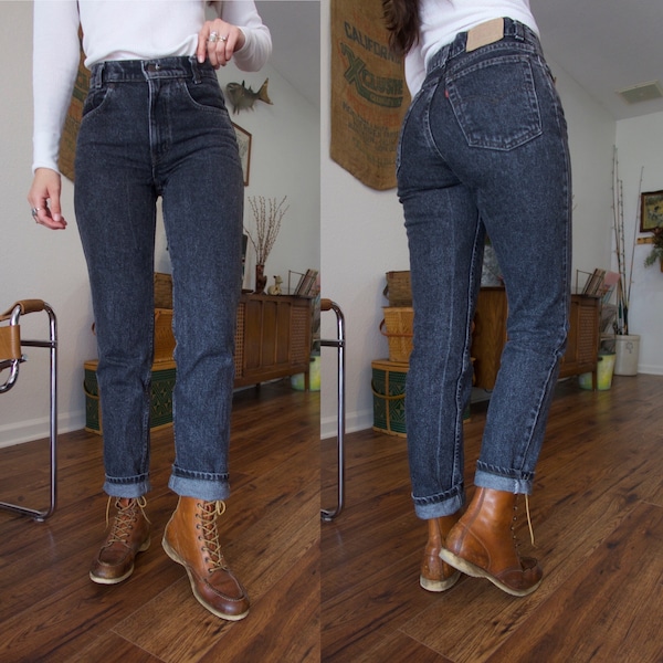 Vintage Levis Strauss 505 Black Wash Denim Jeans