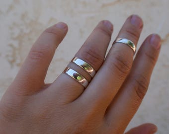 Handmade Stackable Sterling Silver Thick Ring