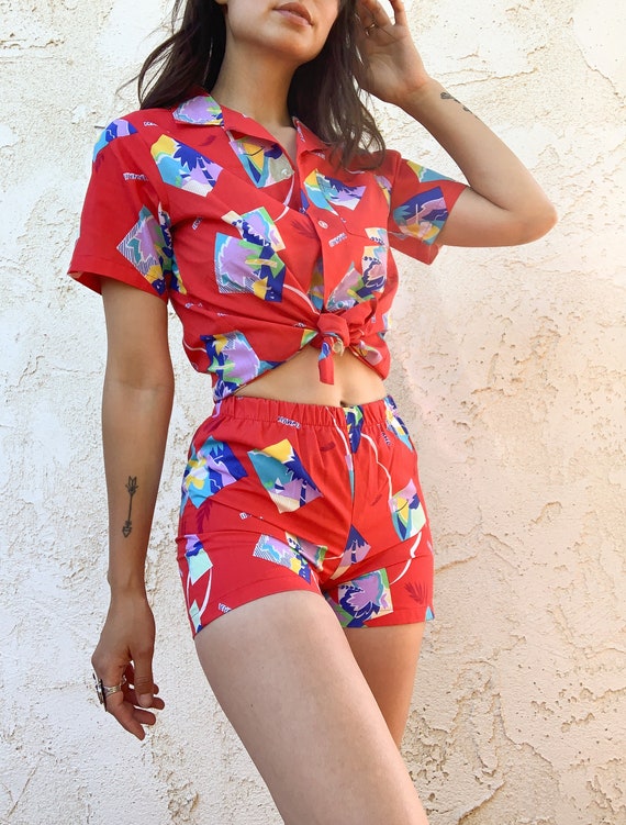 two piece hawaiian dress