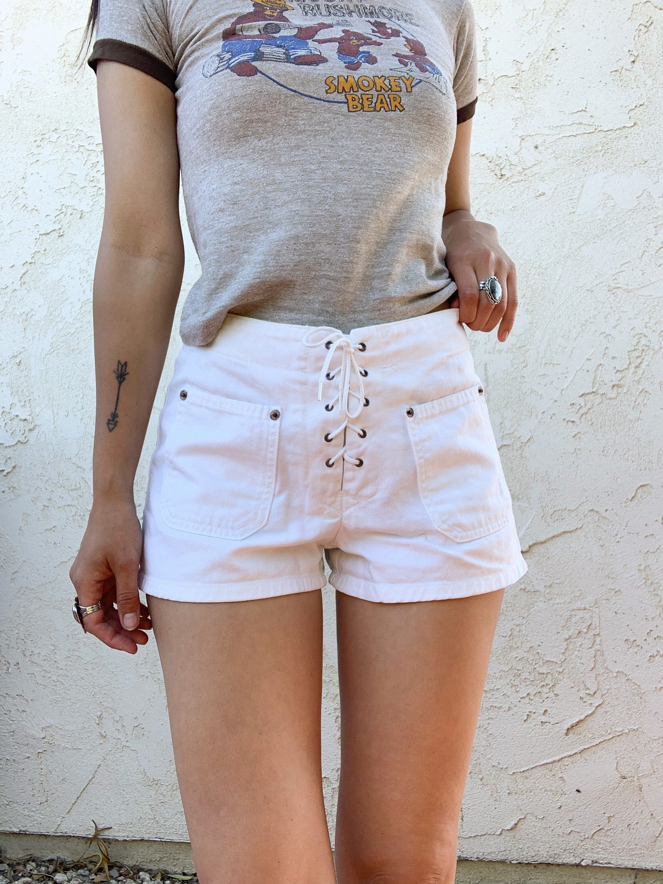 Vintage 90's Billy Blues White Lace up 