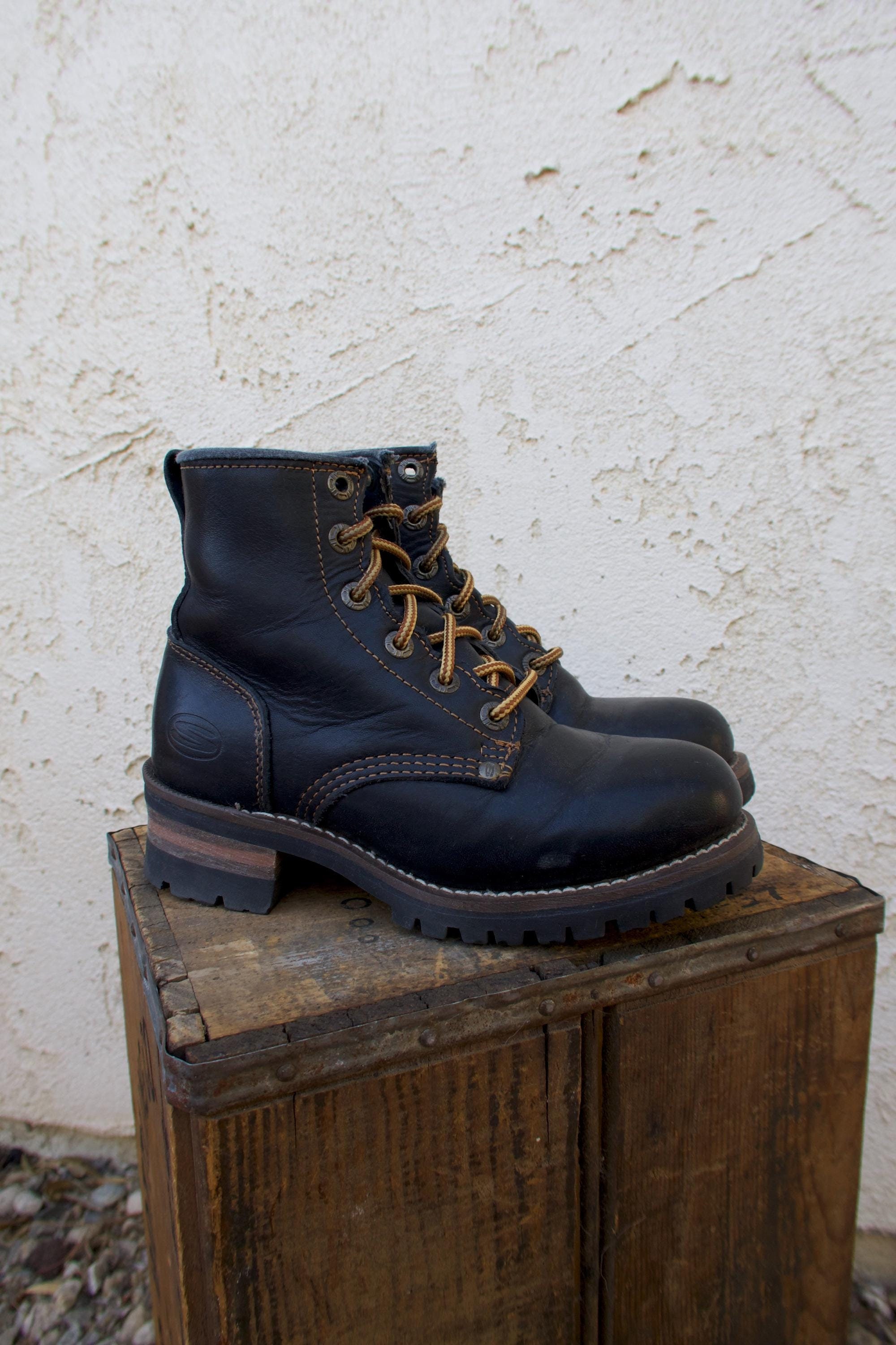 Vintage 90's Sketchers Leather Logging Boots