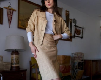 Vintage 40's 50's Janice Kay by Richard Ingersoll California Two-piece Skirt Suit Set