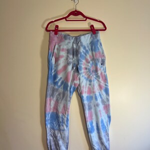 Butterfly Bleach Dye Champion Track Pants Elastic Bottom Joggers Lounge Wear Summer Joggers Cozy Champion Brand Etsy