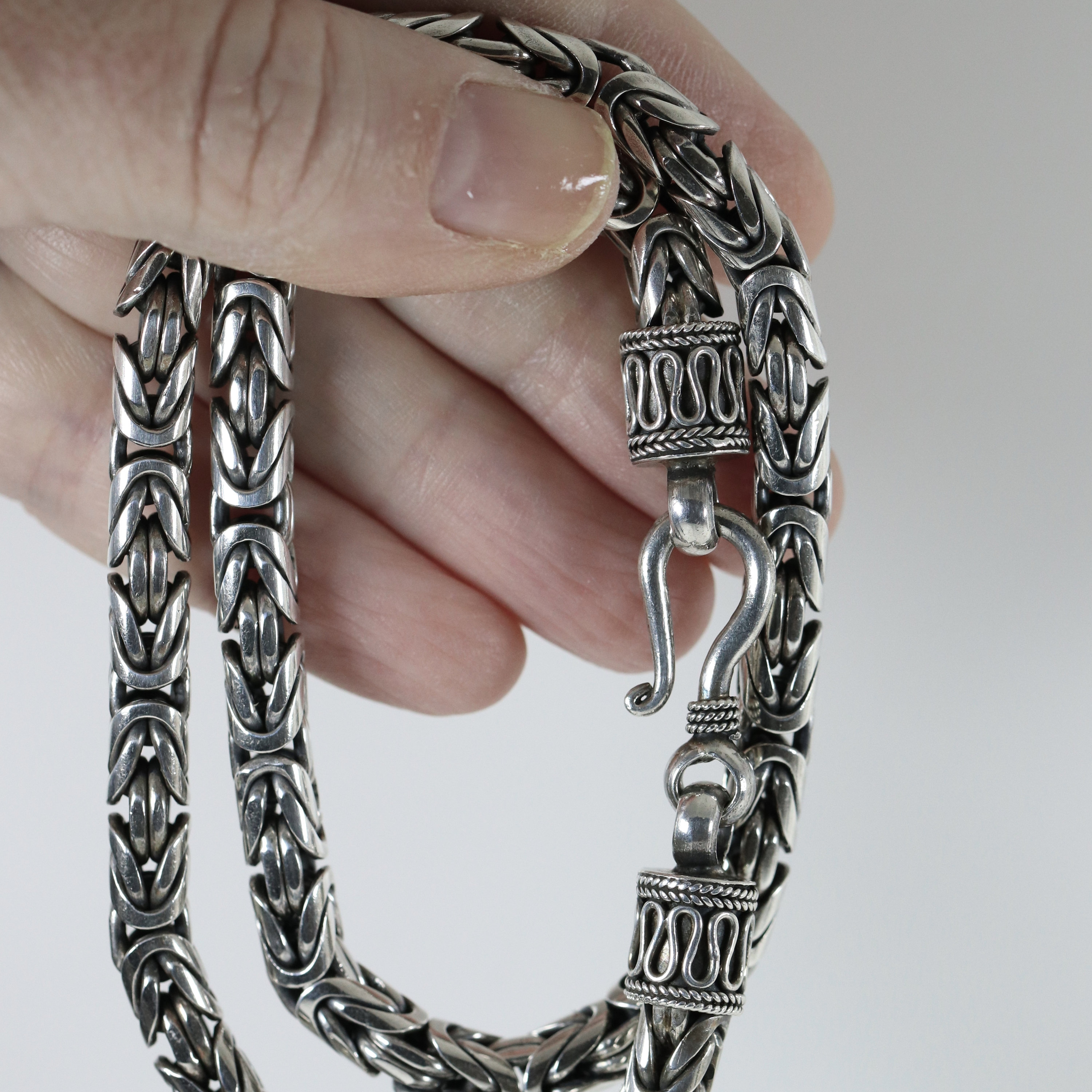 1960’s～★イスラエル陸軍★ 戦闘工兵 Necklace Byzantine Necklace Chain | Vintage Sterling Silver | 16
