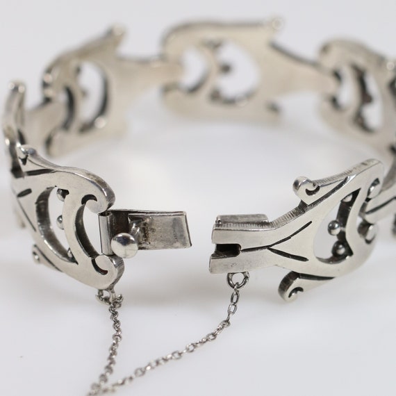 Taxco Jacopo Panel Bracelet | Vintage Sterling Si… - image 6