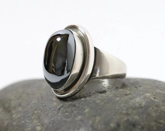 Georg Jensen Modernist Statement Ring 140 | Vintage Sterling