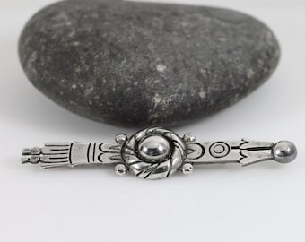 William Spratling Silver Bar Brooch | Vintage Sterling Silver | Taxco Mid-Century Mexico
