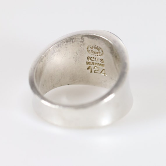 Georg Jensen Hematite Ring 124 Size US 5 | Vintag… - image 8