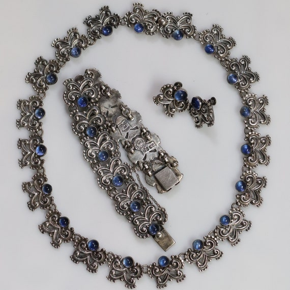 Margot de Taxco Necklace, Bracelet & Earring Set … - image 2