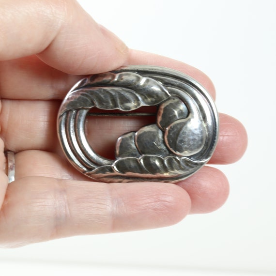 Georg Jensen Floral Pin #18 | Vintage Sterling Si… - image 3