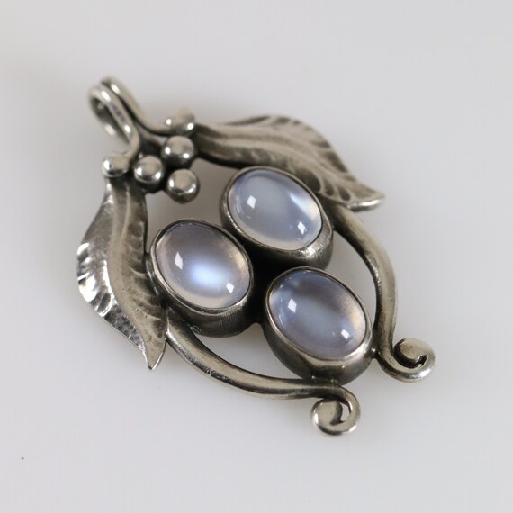 Rare Georg Jensen Pendant 11 | Antique 830 Silver… - image 3