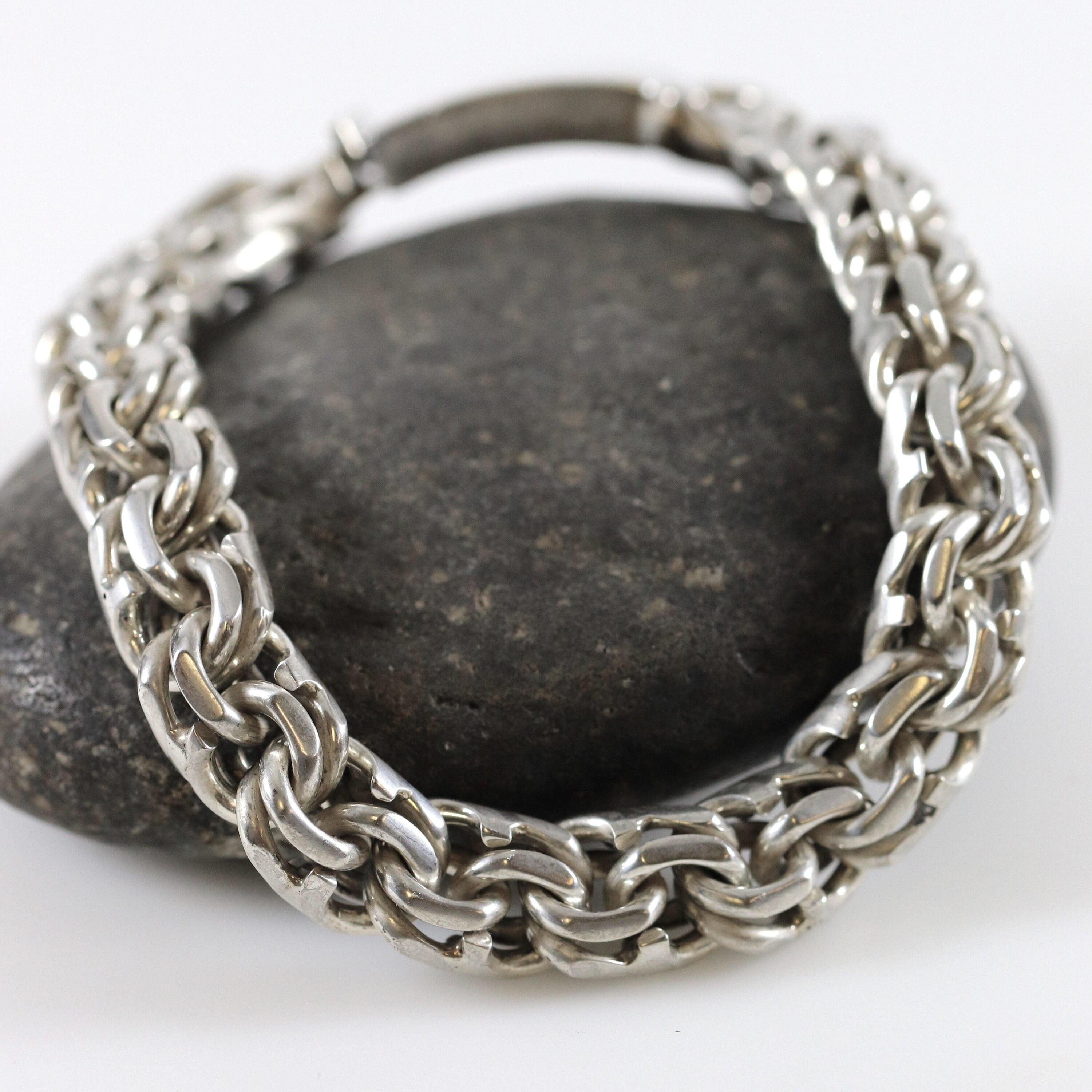 Classic Thick Rope Link Necklace – Sergio's Silver From Taxco