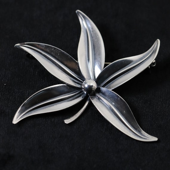 Niels Erik From Flower Brooch | Vintage Sterling … - image 4