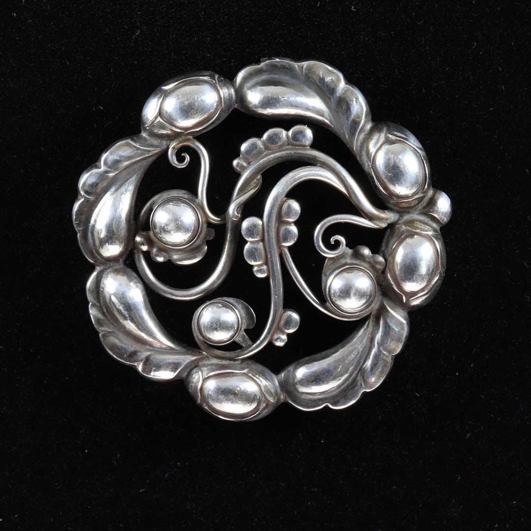 ジョージ・ジェンセン ピンブローチ 北欧デンマーク廃盤1960年代ヴィンテージGeorgJensenジョージ