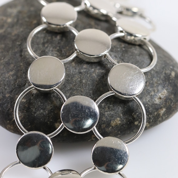 Georg Jensen Circle Bracelet 464 Vintage Sterling Silver Modernist