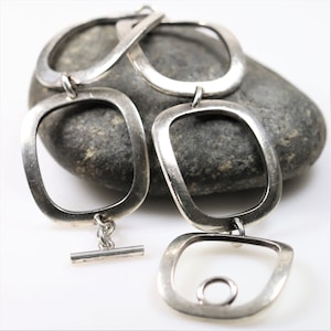 Georg Jensen Modernist Bracelet #192B | Vintage Sterling Silver | Rare Inga-Britt Dahlquist Design