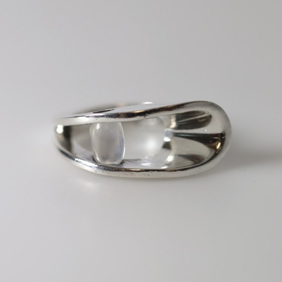 Antonio Pineda Modernist Moonstone Ring | 970 Ste… - image 2