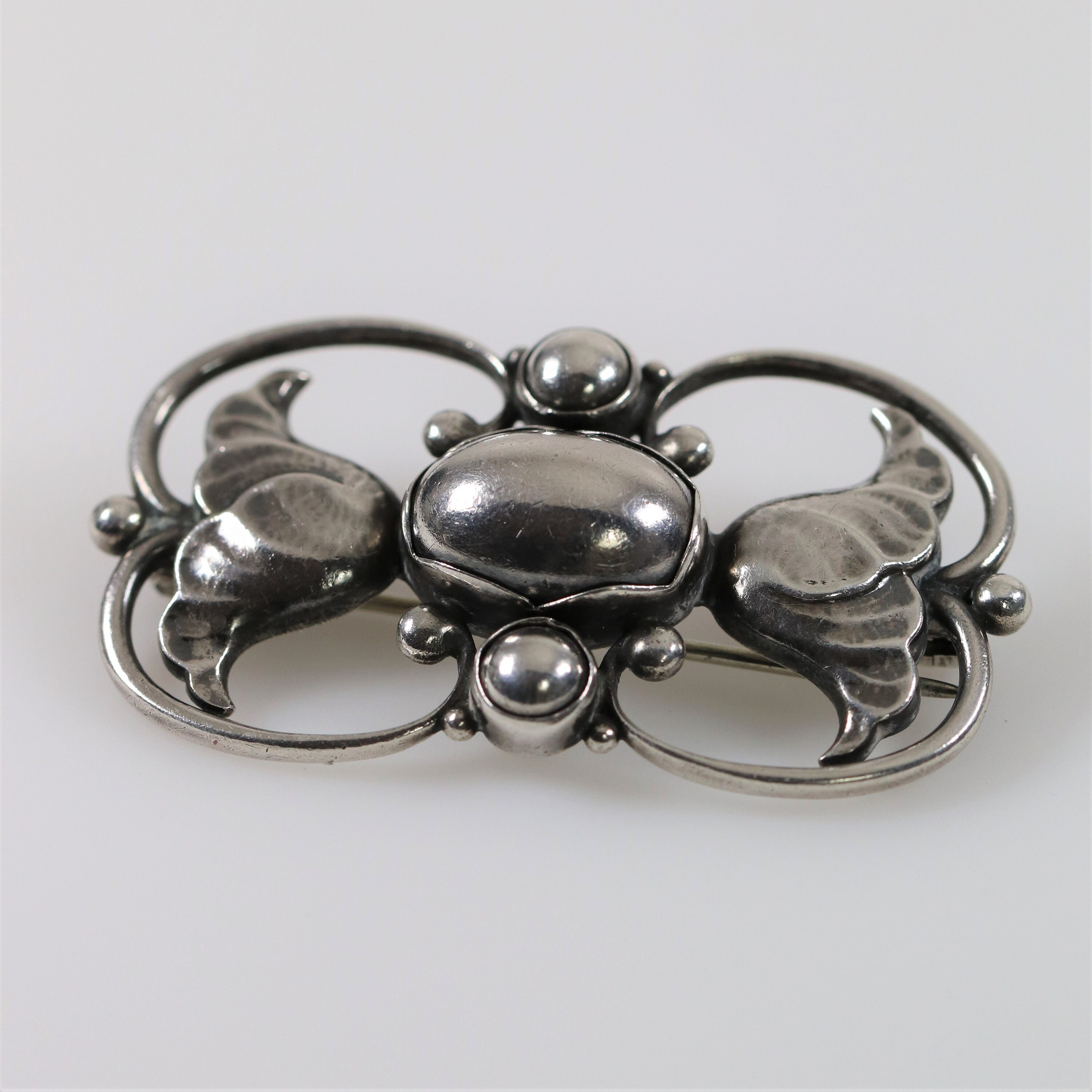 【希少】ジョージ ジェンセン ブローチ #236A GEORG JENSEN ジョージジェンセン 236A フラワーモチーフ