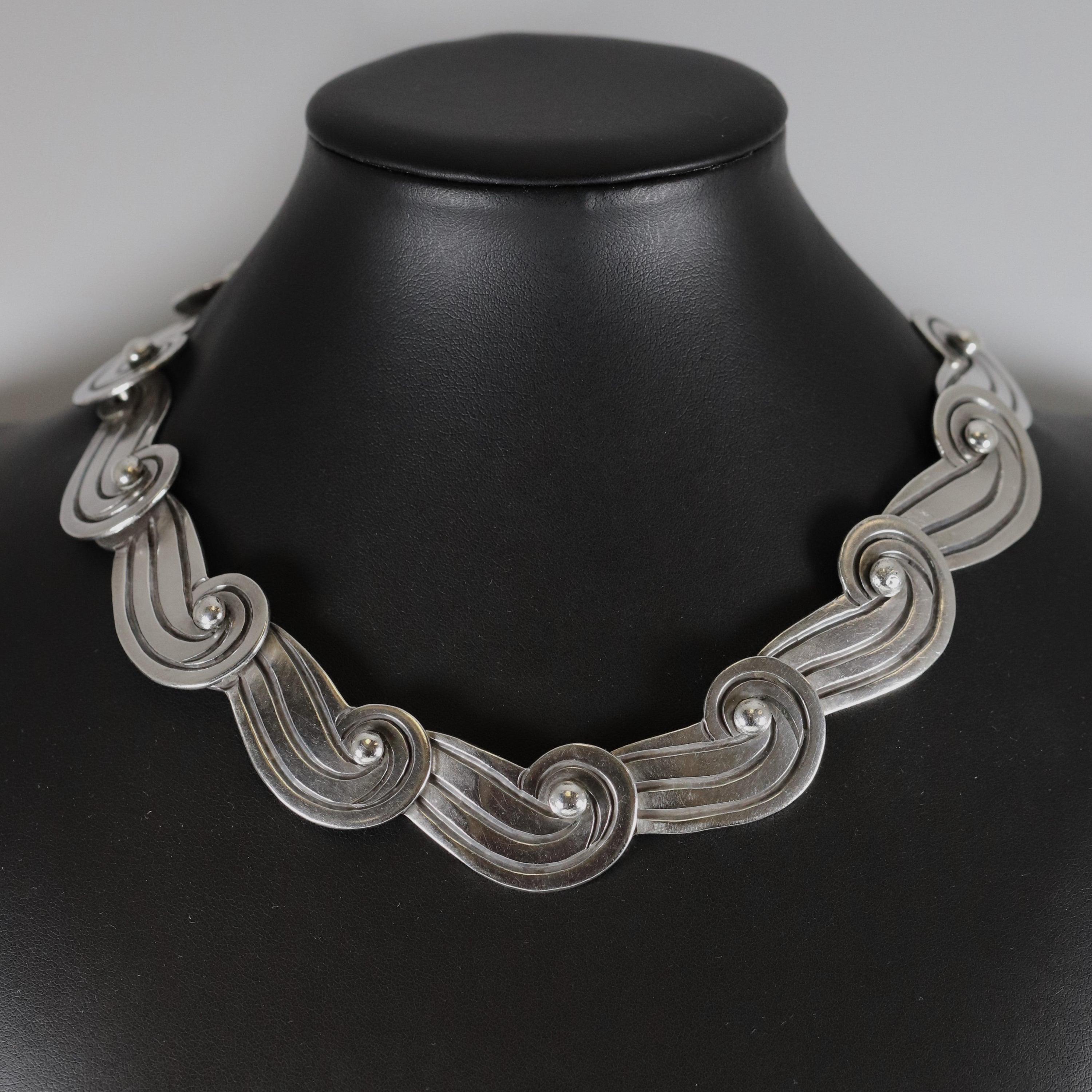 Vintage Mexican Silver & Turquoise Collar, Taxco – Sedgwicks