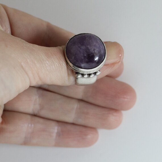 William Spratling Amethyst Statement Ring | Vinta… - image 7
