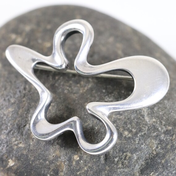 Buy Georg Jensen Abstract Brooch 321 Sterling Silver Vintage 