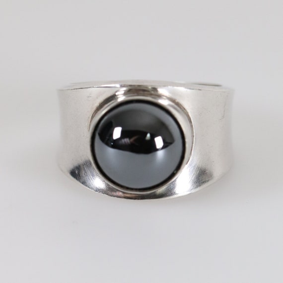 Georg Jensen Hematite Ring 124 Size US 5 | Vintag… - image 1