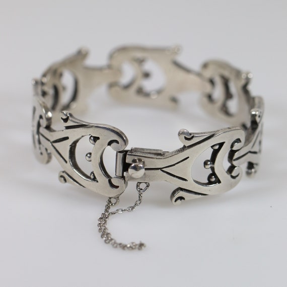 Taxco Jacopo Panel Bracelet | Vintage Sterling Si… - image 5