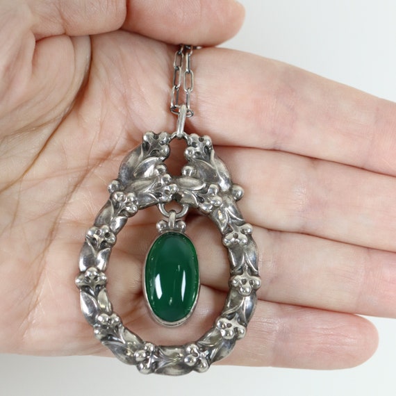 Rare Early Art Nouveau Georg Jensen Pendant 20 | … - image 7