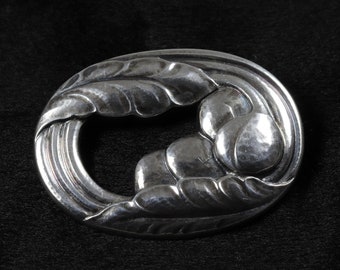 Broche floral Georg Jensen n.° 18 / Plata de ley vintage