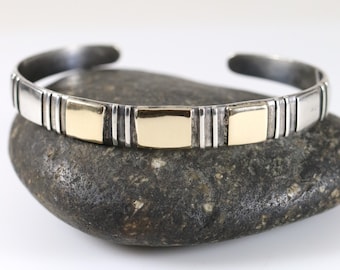 William Spratling Vergoldete Silber Armspange | Vintage Sterlingsilber | Mid-Century Taxco Mexiko