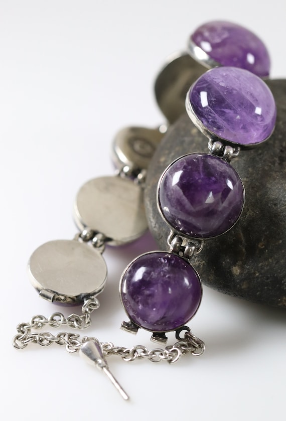 William Spratling Amethyst Statement Bracelet | V… - image 3