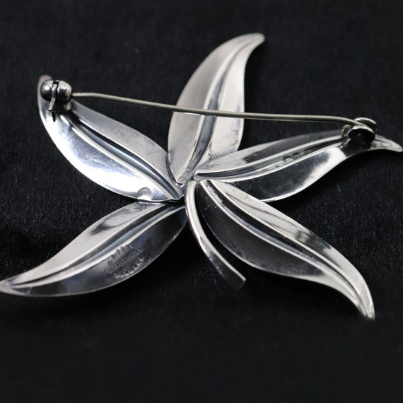 Niels Erik From Flower Brooch | Vintage Sterling … - image 6