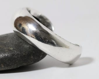 Antonio Pineda Modernist Cuff Bracelet | 970 Sterling Silver Jewelry | Mid-Century Taxco Mexico