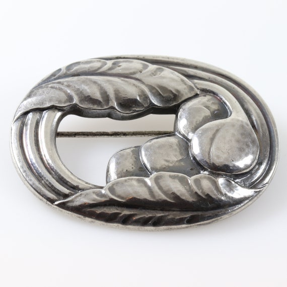 Georg Jensen Floral Pin #18 | Vintage Sterling Si… - image 2