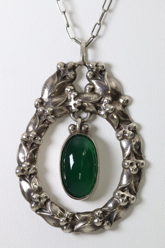 Rare Early Art Nouveau Georg Jensen Pendant 20 | … - image 6