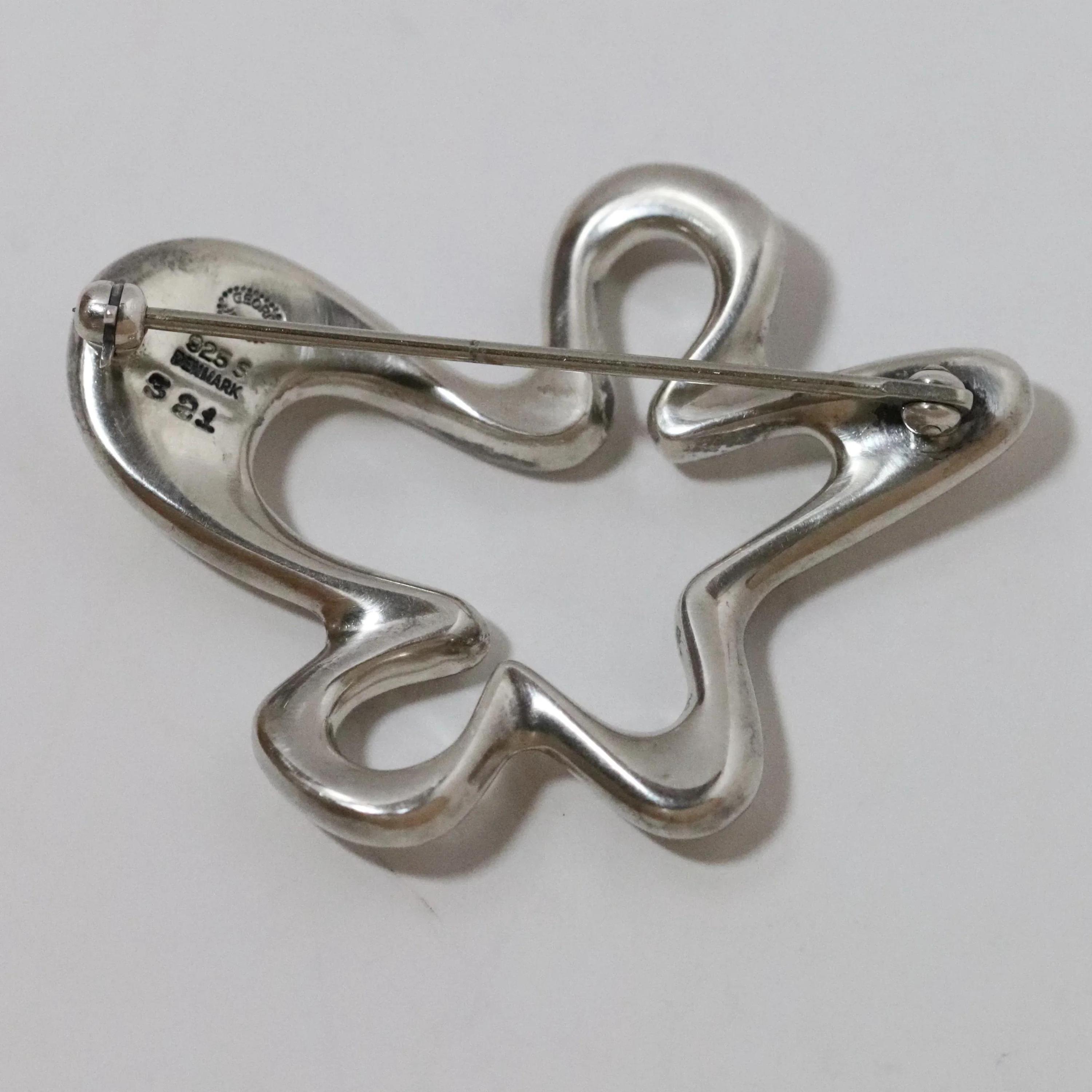 Splash Abstract Brooch 321 Henning Koppel | Sterling Silver