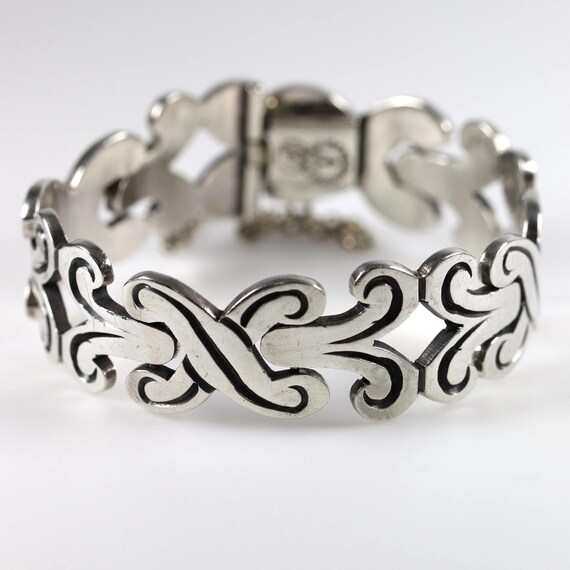 Taxco Fertility Panel Bracelet | Sterling Silver Vintage Jewelry