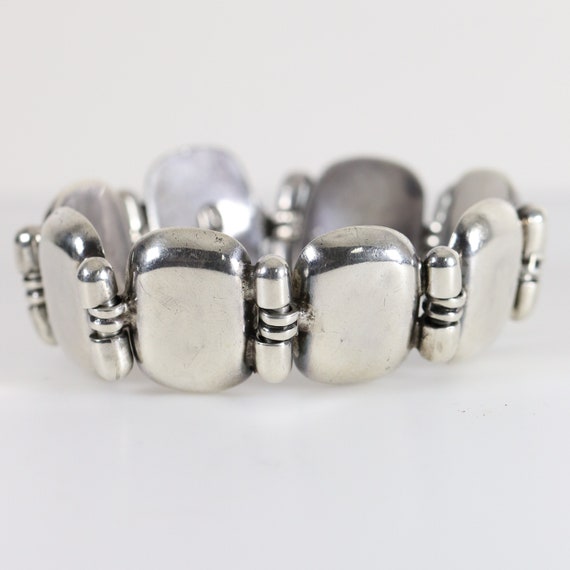 Taxco Hector Aguilar Pillow Panel Bracelet | Vint… - image 5