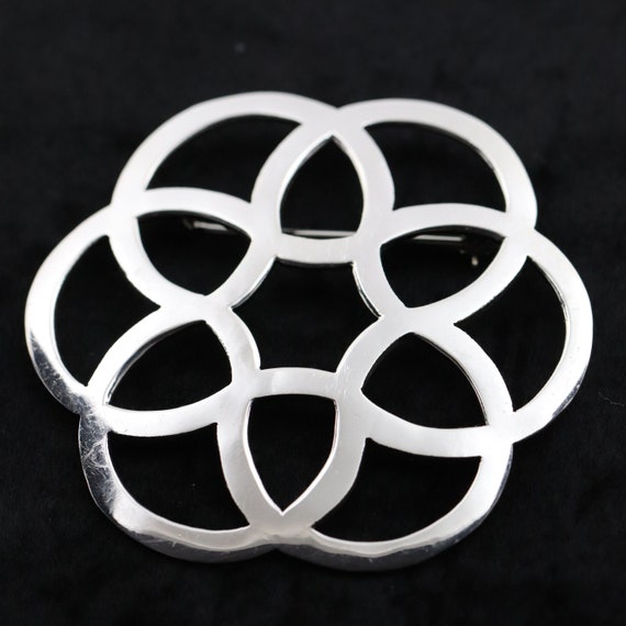 Taxco Geometric Brooch | Vintage Sterling Silver … - image 1