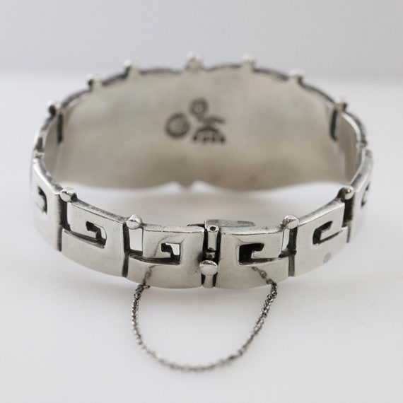 Margot de Taxco Ornate Hinged Bracelet | Sterling… - image 7