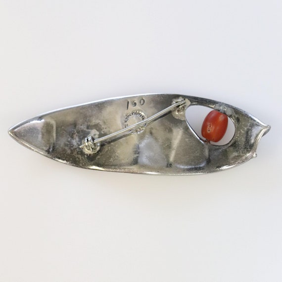 Rare Los Castillo Fish Brooch | Sterling Silver V… - image 4